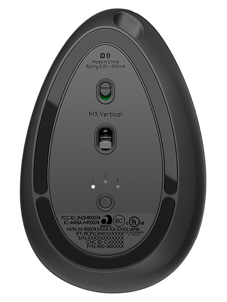 Logitech MX Vertical Ratón ergonómico Negro 4