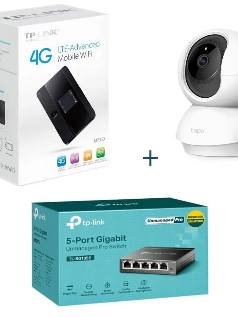TP-Link Bundle M7350+SG105E+TC72 1