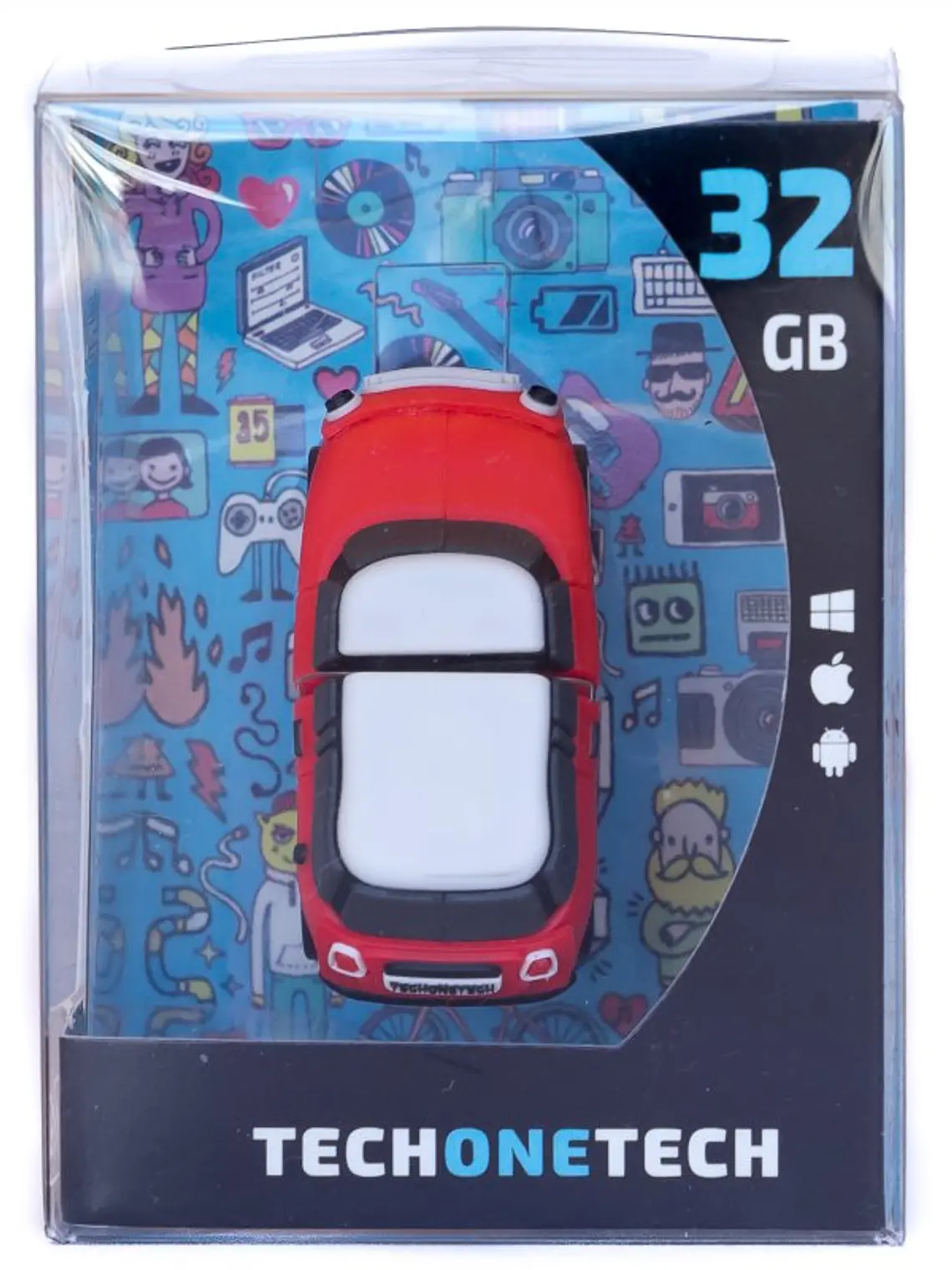 TECH ONE TECH Mini cooper S rojo 32 Gb USB 2.0 3