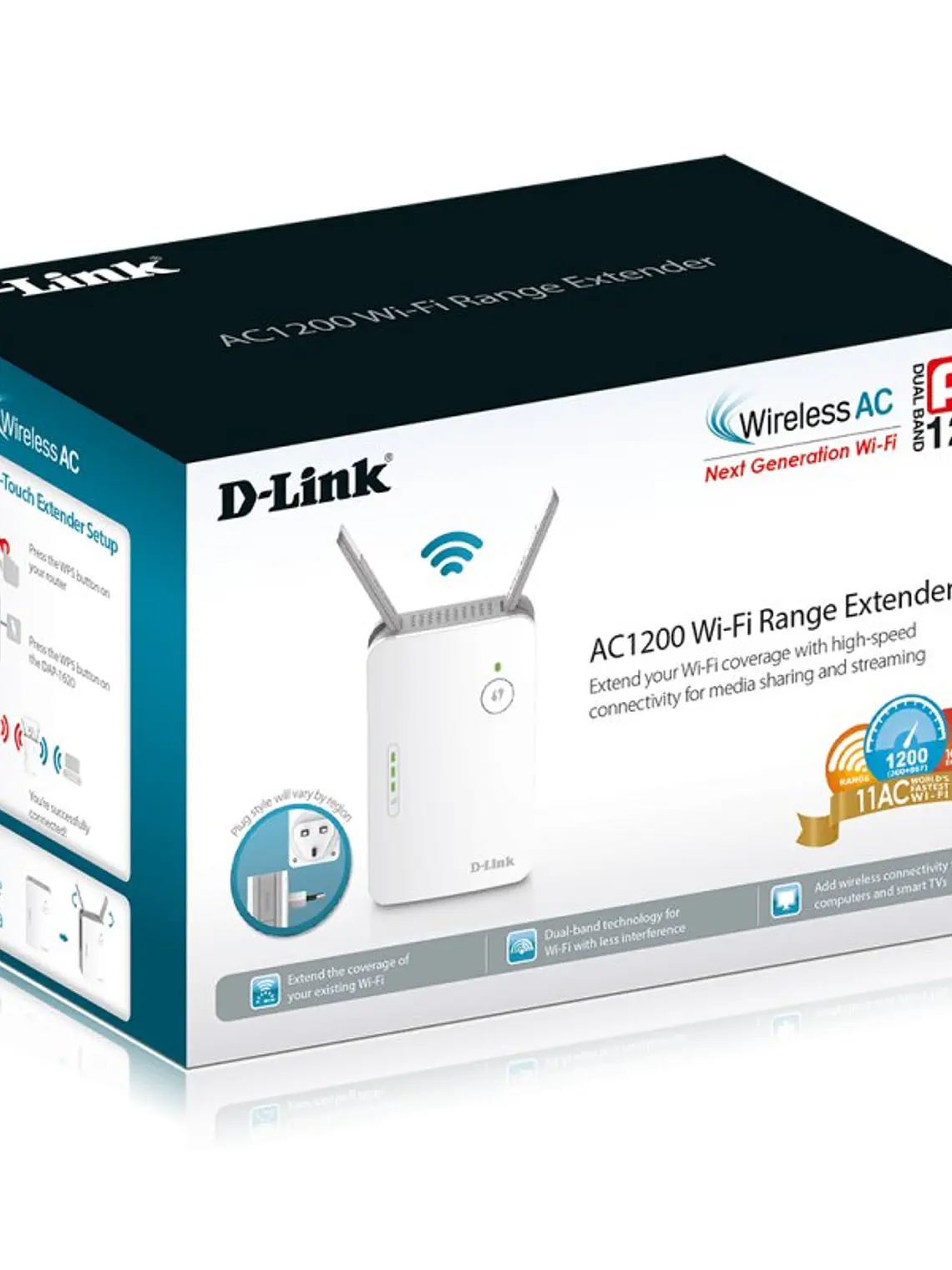 D-Link DAP-1620 Punto Acceso Repetidor AC1300 4