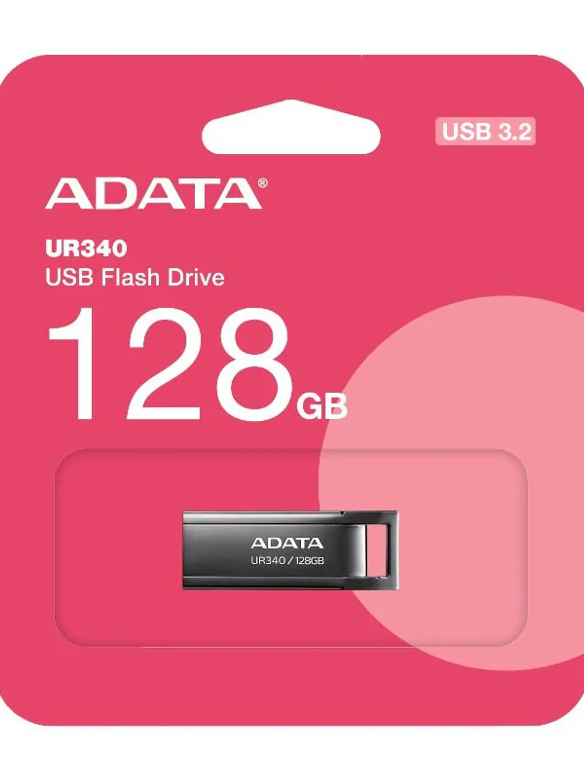 ADATA Lapiz USB UR340 128GB USB 3.2 Metal Black 4