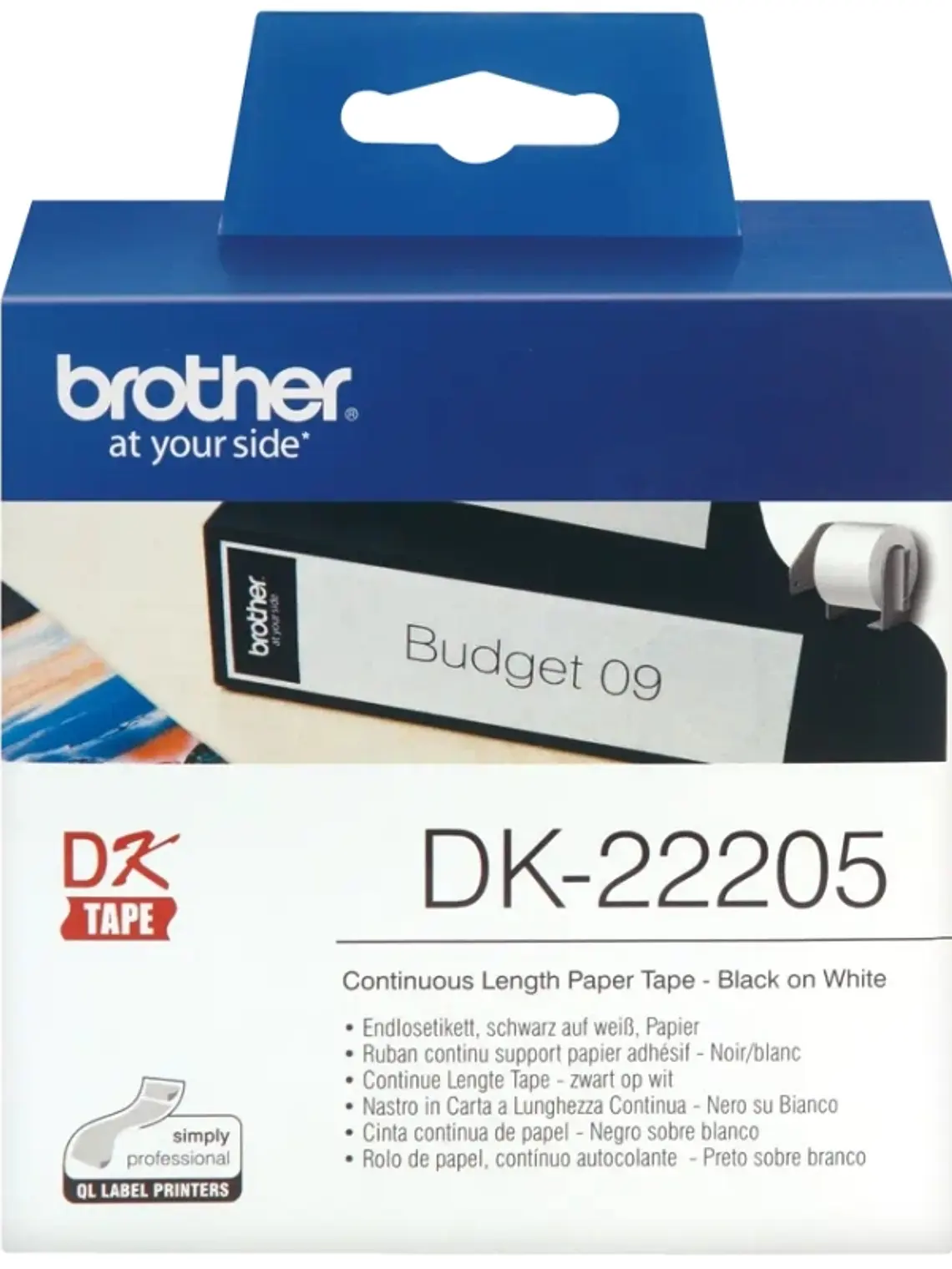 Brother Cinta DK22205 Papel Térmico continuo 62mm 1