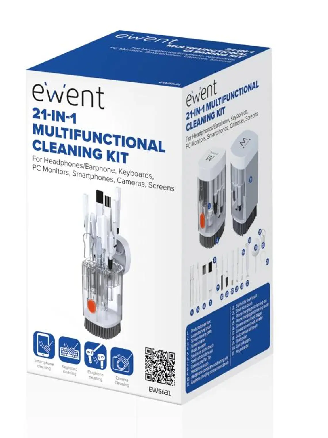 EWENT Kit de limpieza Multifuncional 21 en 1 4