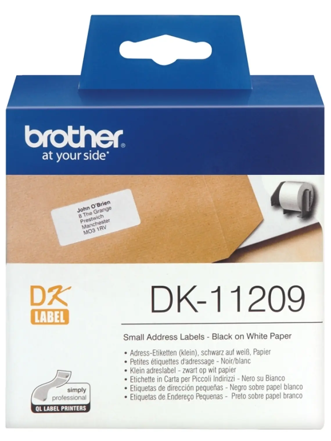 Brother Etiquetas DK11209 Dirección 29x69 mm 800 u 1