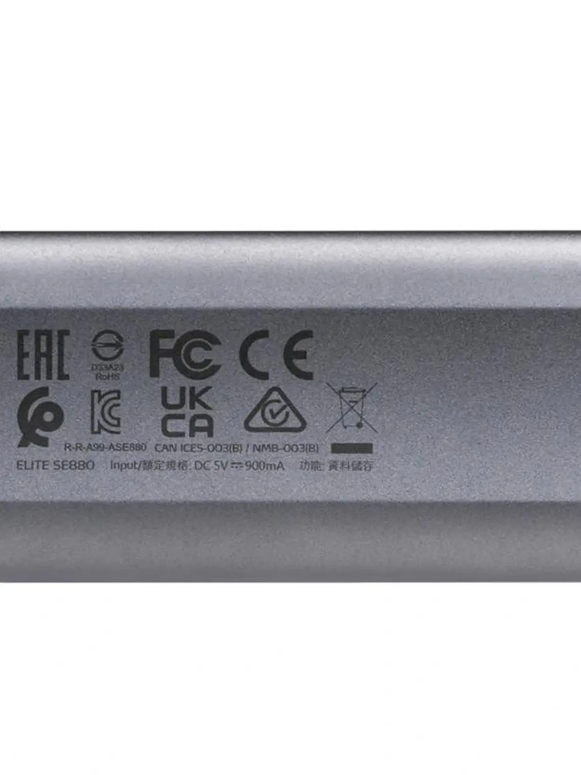 ADATA Elite SE880 SSD Externo 1TB USB 3.2 Gray 3
