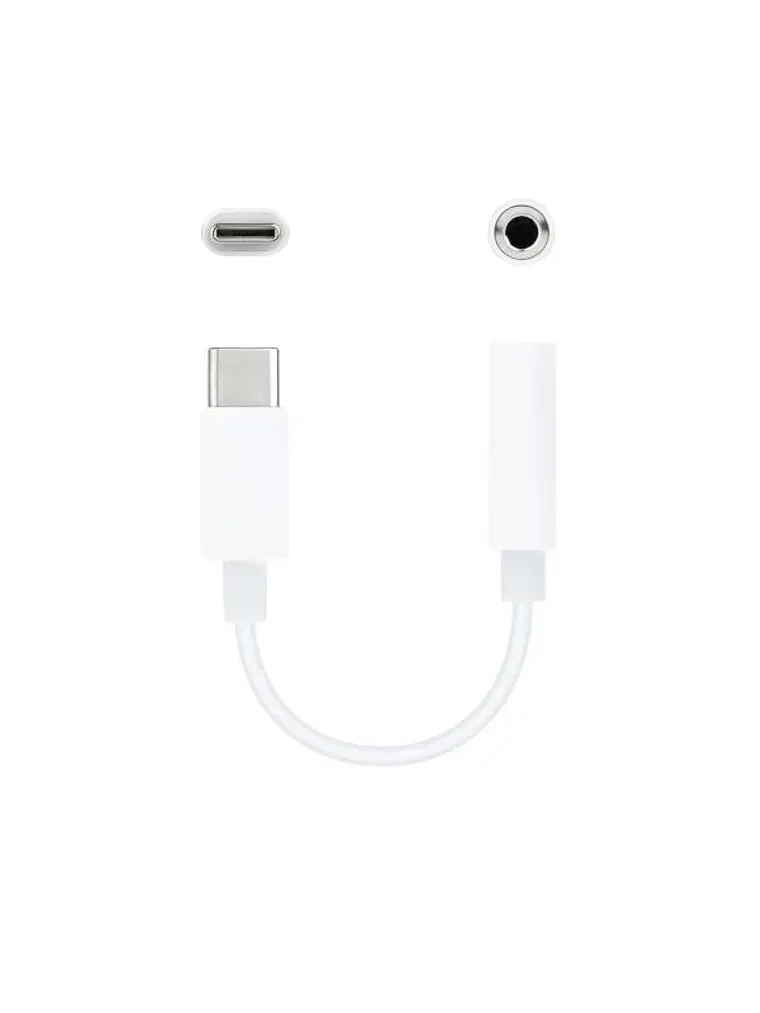 Nanocable Adaptador Audio USB-C-M a Jack-H, Blanco 2