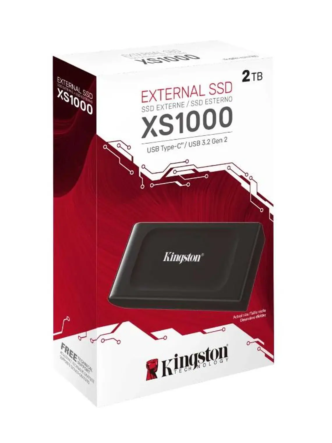 Kingston XS1000 Portable SSD 2Tb USB 3.2 tipo-C 2