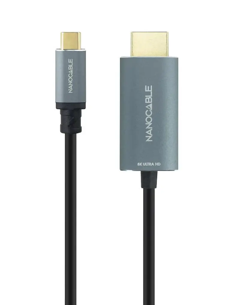 Nanocable Conversor USB-C a HDMI 2.1 8K@60HZ 1.8m 2