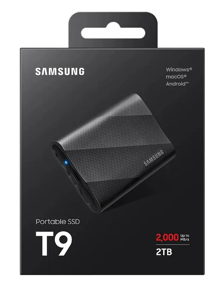 Samsung T9 SSD Externo 2TB USB 3.2 Gen 2x2 Black 2