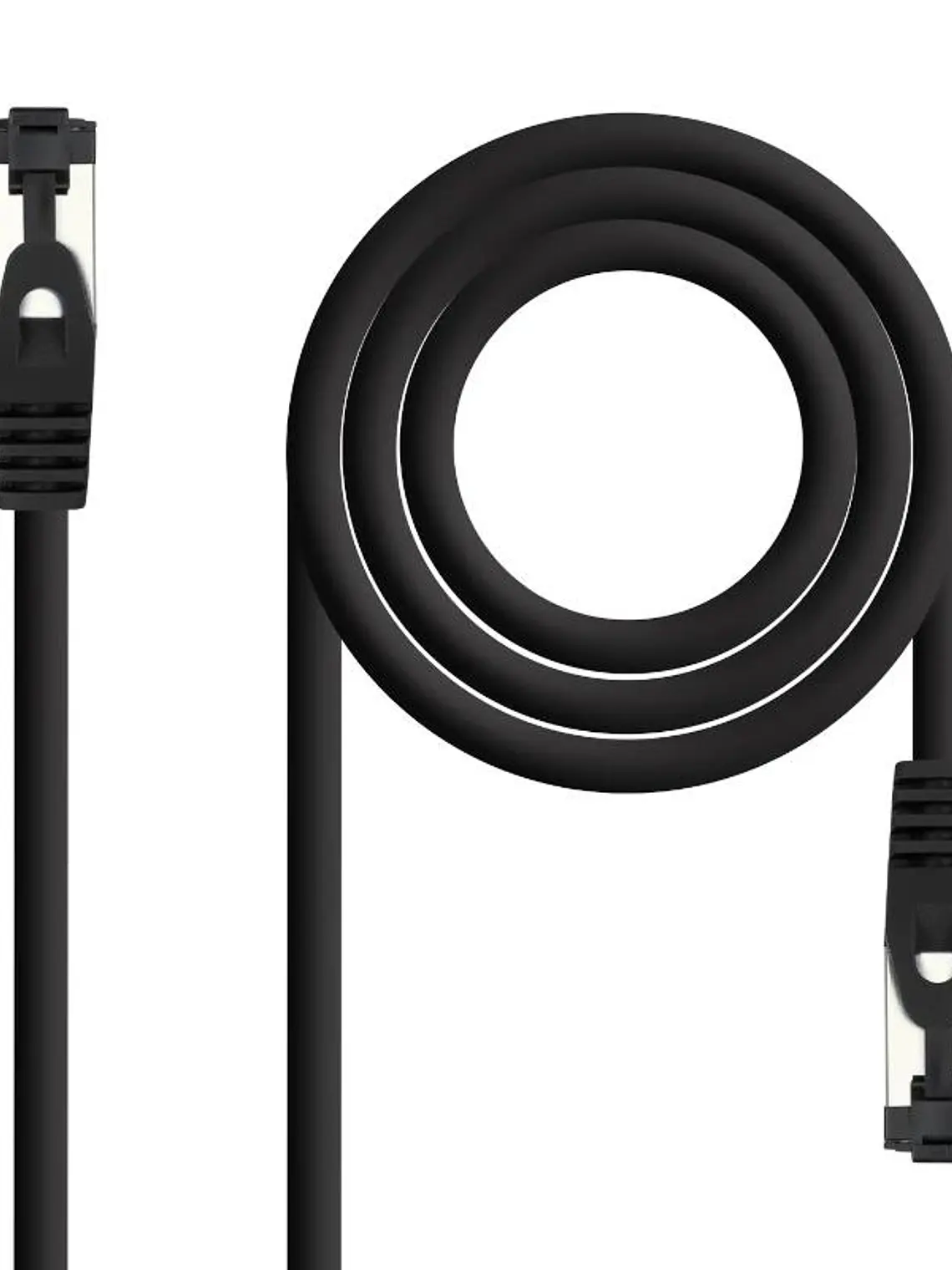 Nanocable Cable red Cat. 8.1 2GHZ SSTP Negro 0,30m 1