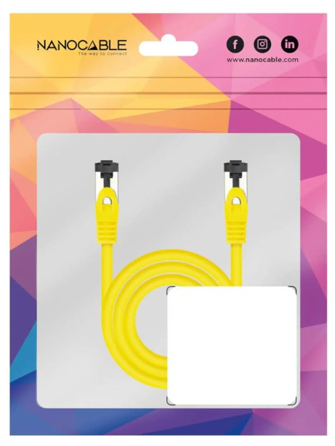 Nanocable Cable red Cat. 8.1 2GHZ SSTP Amari. 25cm 4