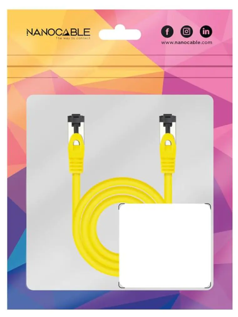 Nanocable Cable red Cat. 8.1 2GHZ SSTP Amari. 25cm 4