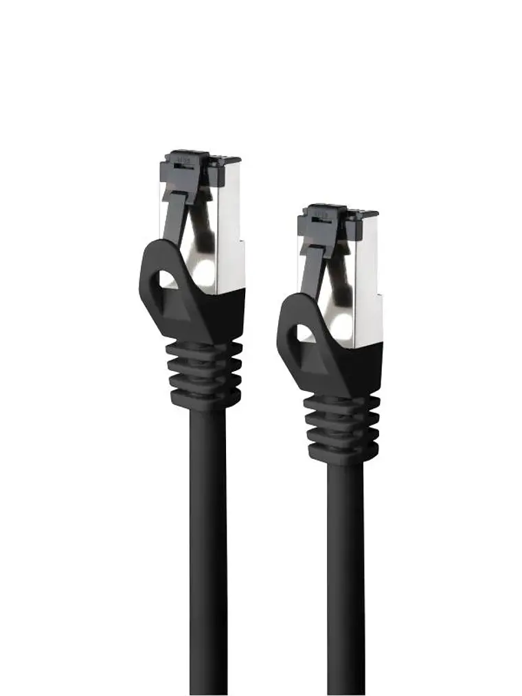 Nanocable Cable red Cat. 8.1 2GHZ SSTP Negro 0,30m 2