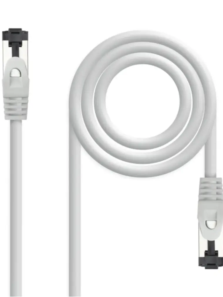 Nanocable Cable red Cat. 8.1 2GHZ SSTP Blanco 30cm 1