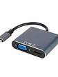 Nanocable Converosr USB-C a HDMI/VGA/USB3.0/PD - Miniatura 3