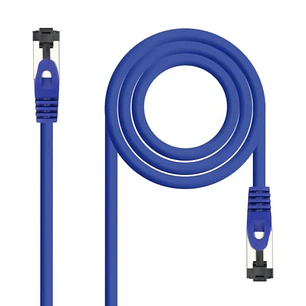 Nanocable Cable red Cat. 8.1 2GHZ SSTP Azul 1m