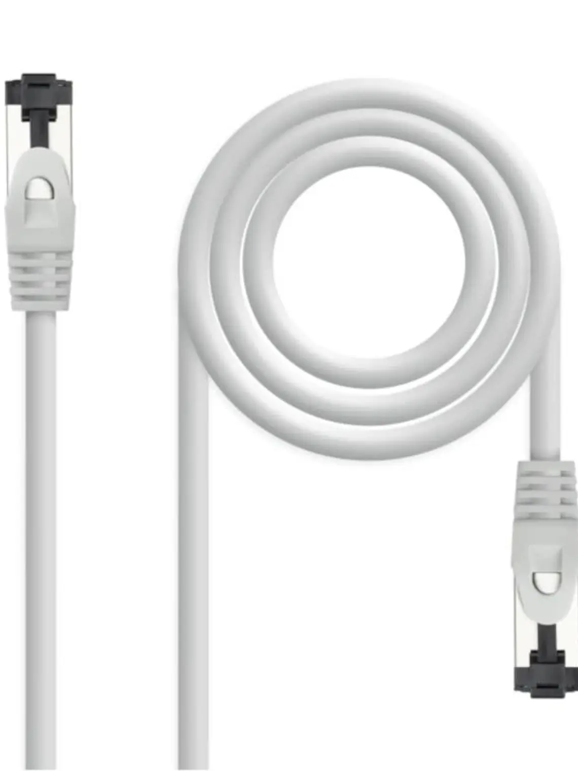 Nanocable Cable red Cat. 8.1 2GHZ SSTP Gris 1,5m 1