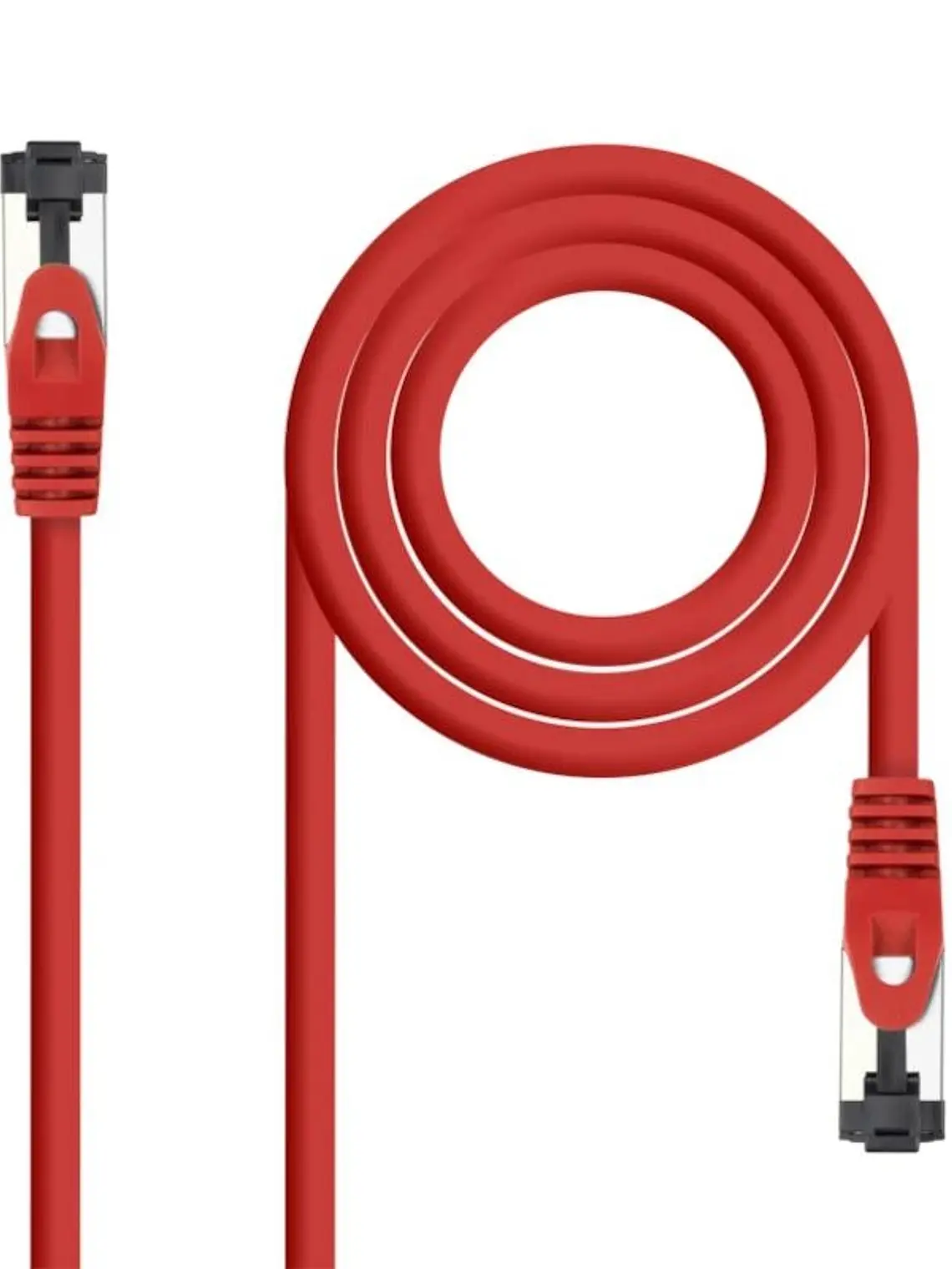 Nanocable Cable red Cat. 8.1 2GHZ SSTP Rojo 1m 1