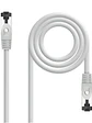 Nanocable Cable red Cat. 8.1 2GHZ SSTP Blanco 1m - Miniatura 1