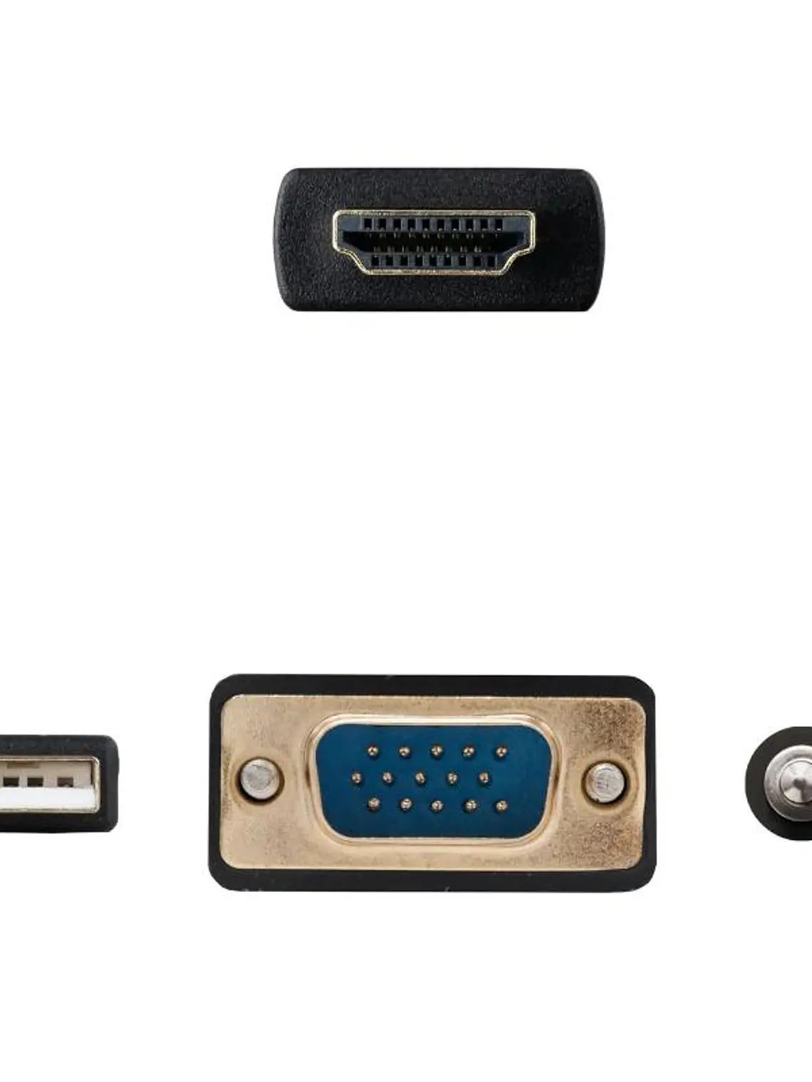 Nanocable Conversor HDMI a VGA-Jack-UBS, 1.8 m 3