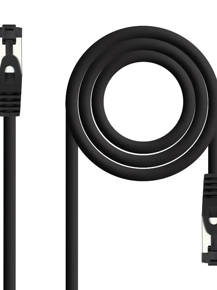 Nanocable Cable red Cat. 8.1 2GHZ SSTP Negro 10m 1