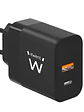 Ewent Cargador Rapido USB-A Y USB-C  GanFast 45W - Miniatura 2