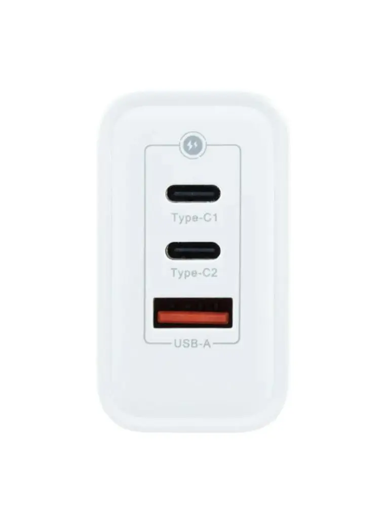Coolbox Cargador Pared GAN 65W USB-C/USB-C/USB-A 2