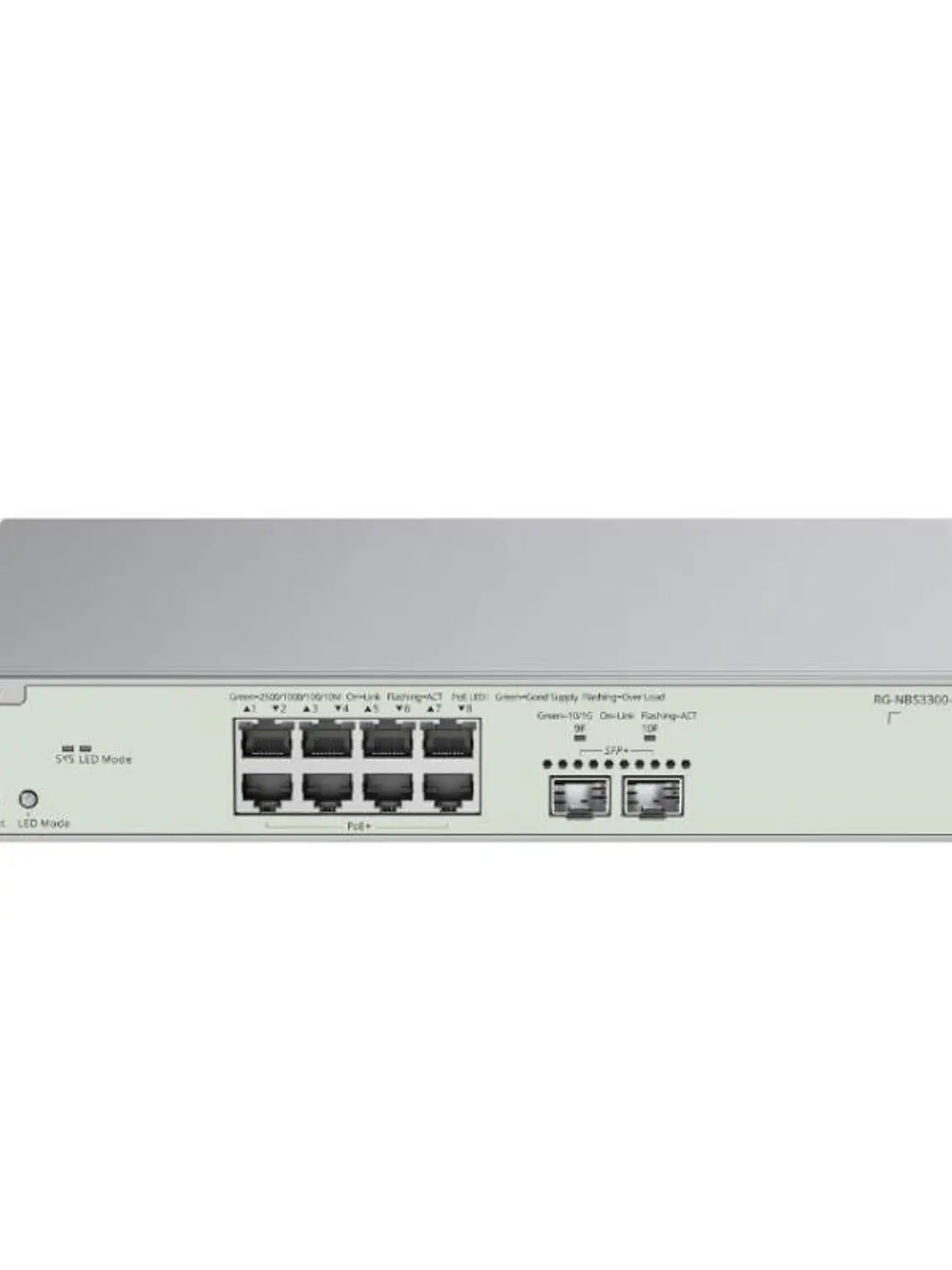 Reyee NBS3300-8MG2XS-P L2 8xmG PoE 2xSFP+ 240W 1