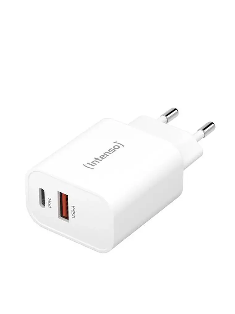 Intenso | Cargador pared W30AC|1xUSB-A 1xUSB-C 2