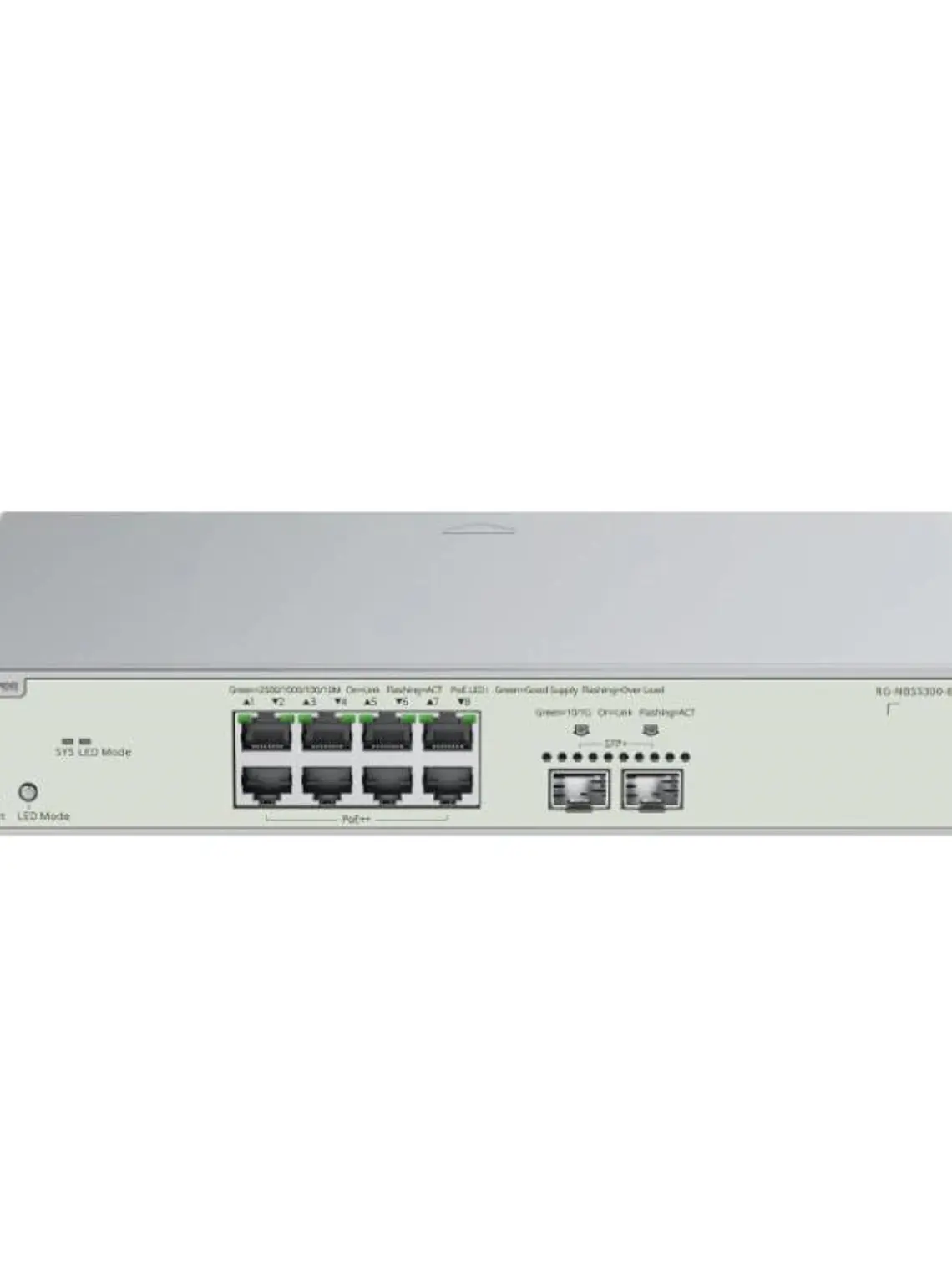 Reyee NBS5300-8MG2XS-UP L3 8xxmG HiPoE 2xSFP+ 370W 1