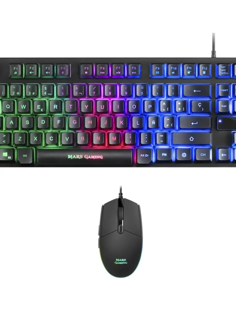 Mars Gaming MCPTKLES Tecl+Rat RGB H-mech 1