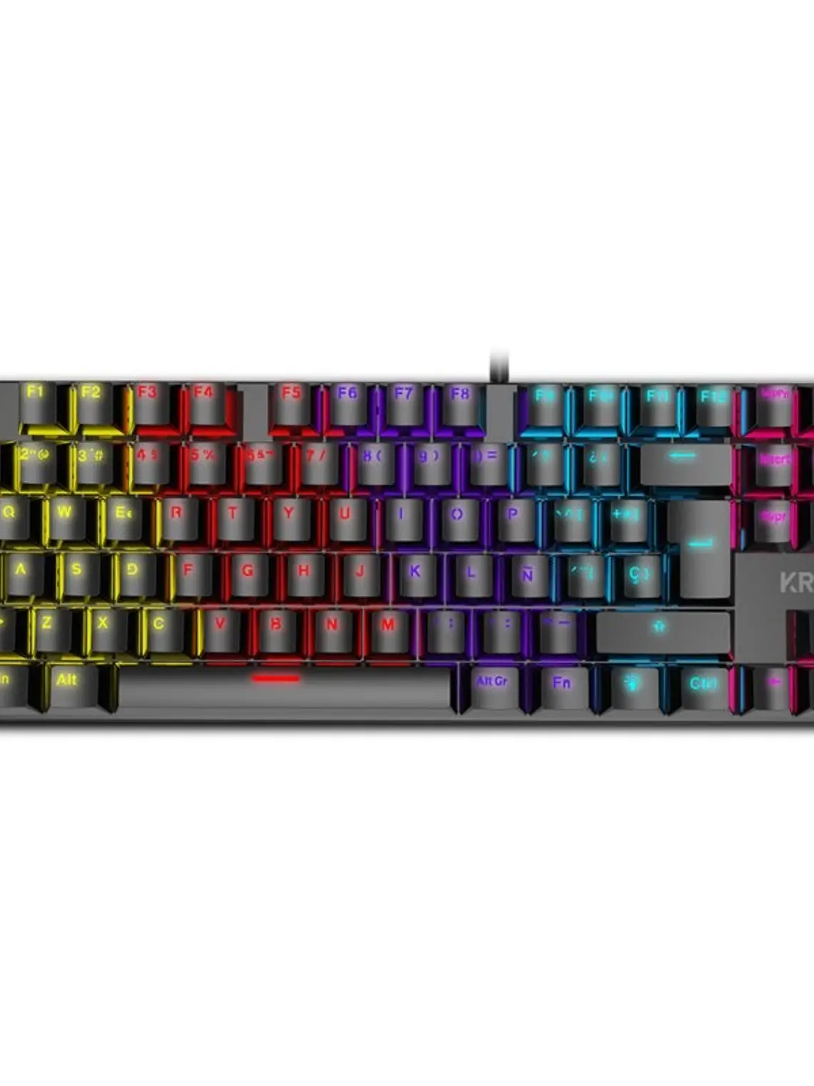 KROM Teclado Gaming NXKROMKASICTKL  TKL RAINBOW 1
