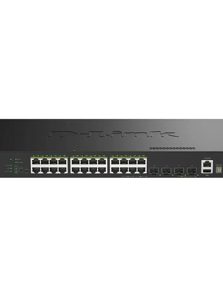 D-Link DGS-1530-28P/E Switch 24xGB PoE 4xSFP+ 370W 1