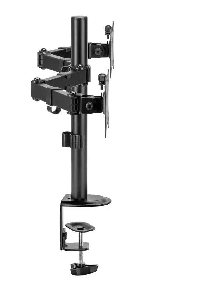 iggual SPM02 Soporte pinza 2 monitores 17