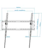 Tooq Soporte pared LP1081T-B incl pantallas 37-80