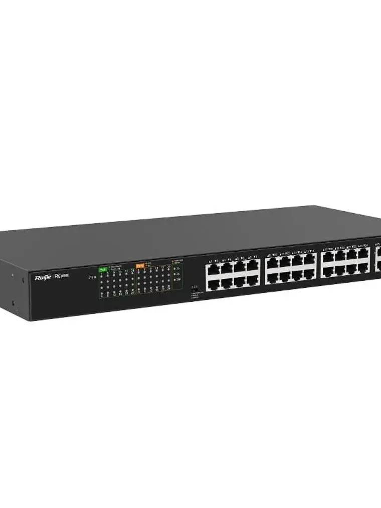 Reyee 24-Port 100Mbps + 1 Uplink Port 1000Mbps + 1 3