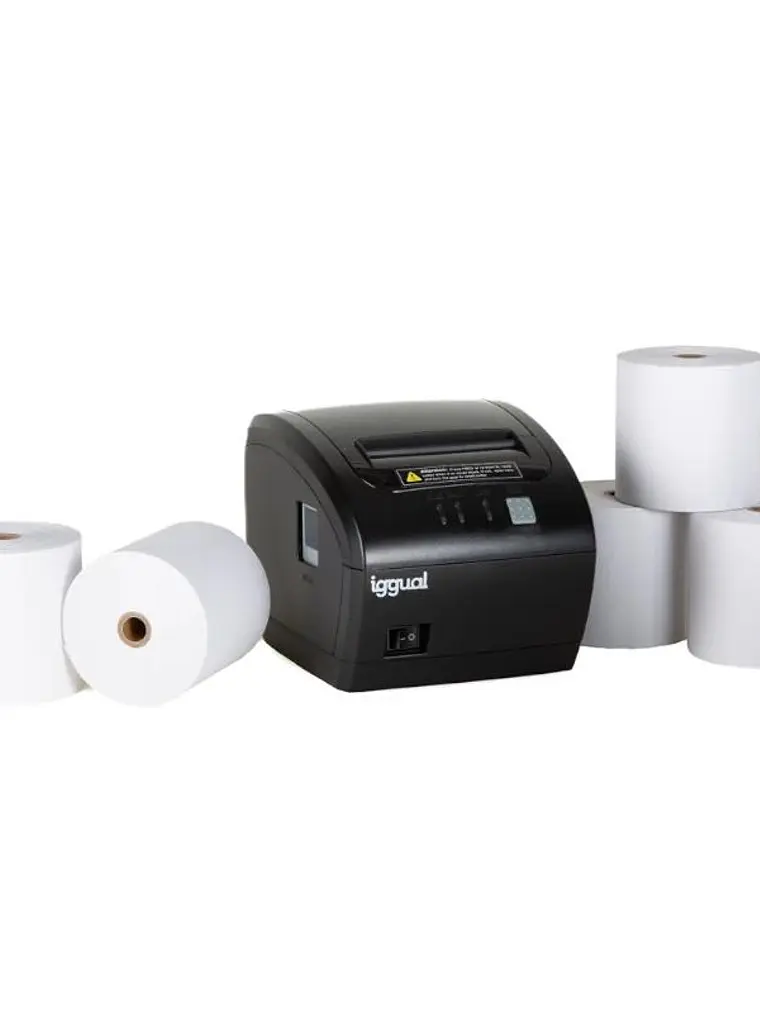 Kit impresora térmica tickets TP EASY 80 + 5 rollo 1