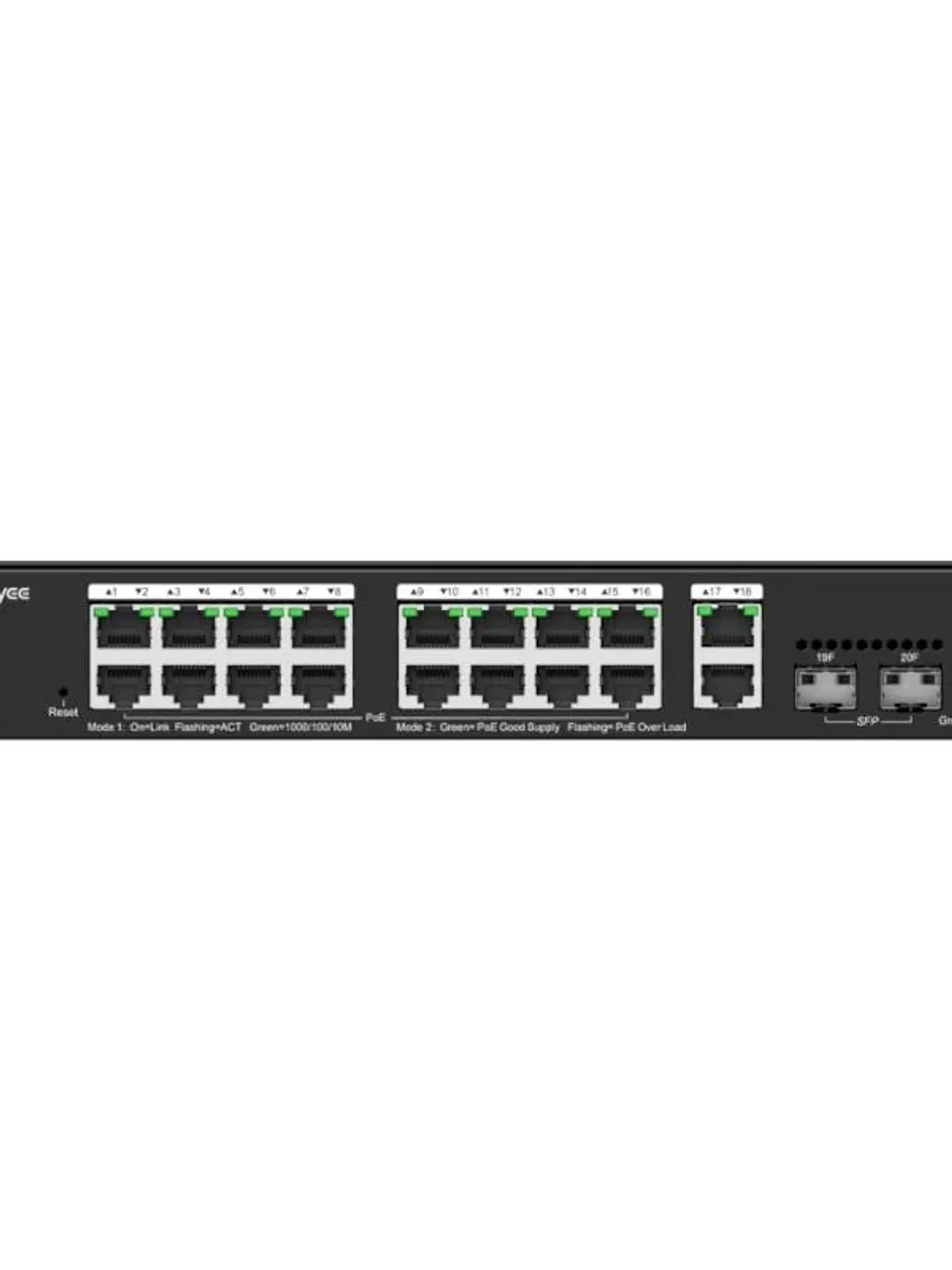 Reyee 20-Port Gigabit Smart POE Switch, 16 PoE/POE 1