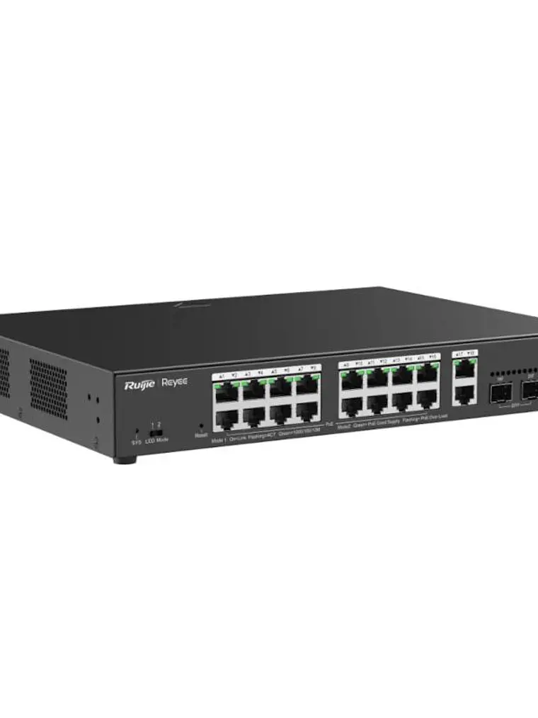 Reyee 20-Port Gigabit Smart POE Switch, 16 PoE/POE 2
