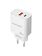 Nanocable Cargador USB-C/PD+USB-A/QC 30W Blanco - Miniatura 1
