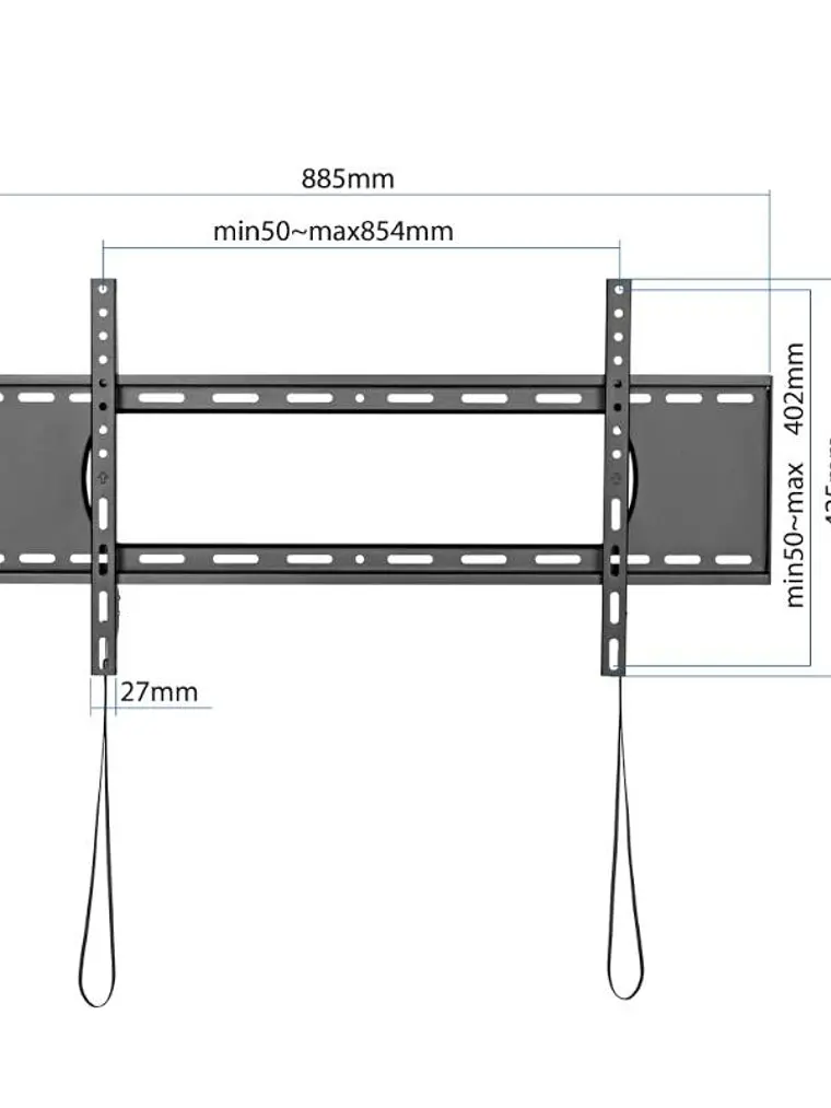 iggual SPTV86 Soporte TV pared Fijo 43