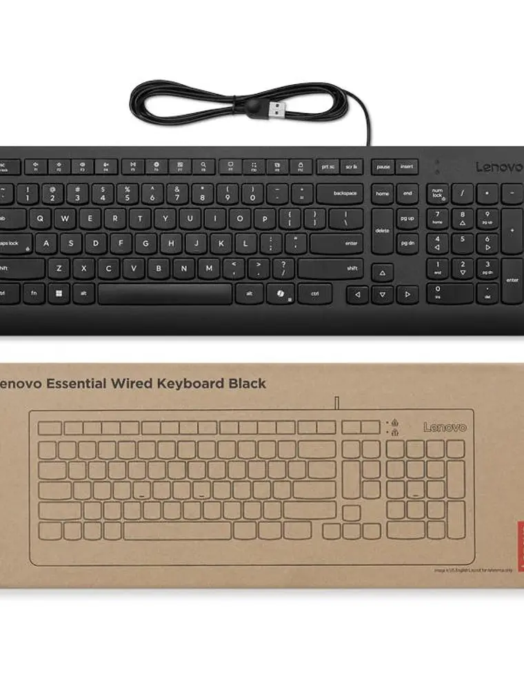 Lenovo Teclado con cable USB 3
