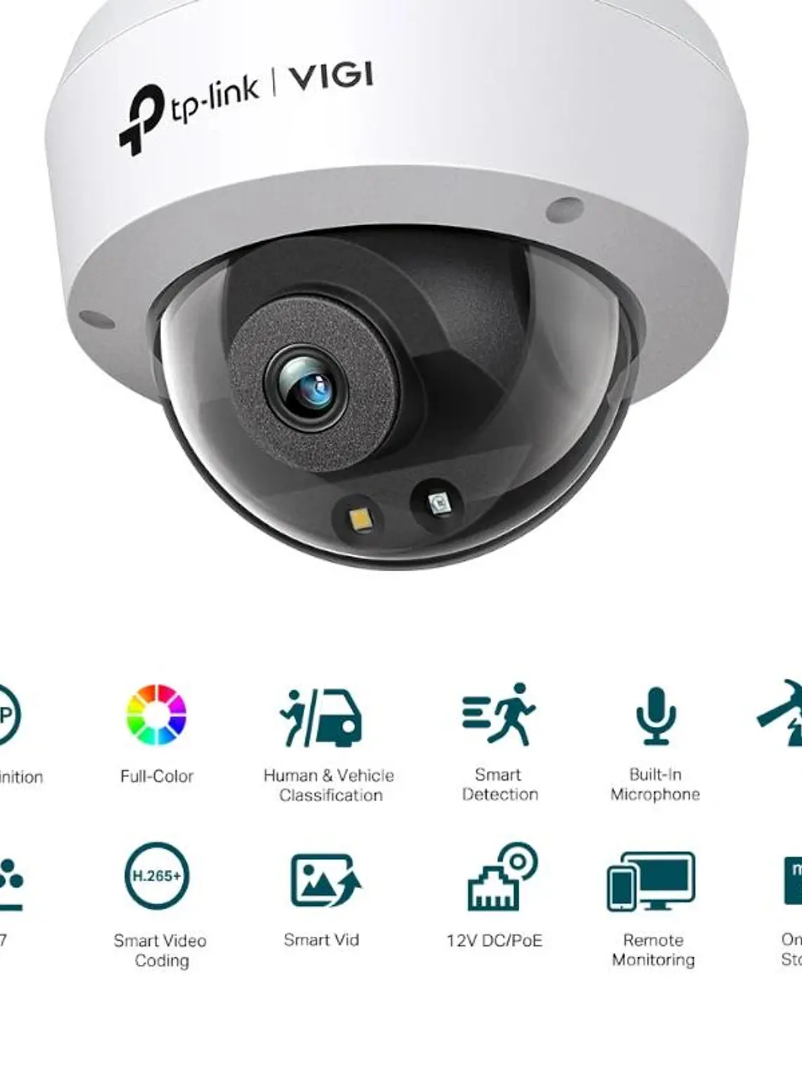 VIGI Cámara IP Domo C240 4MP Plást Full-Color 2.8m 3