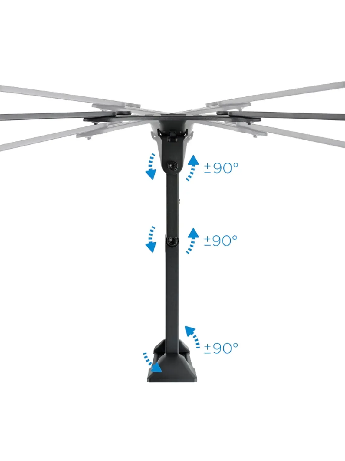 Tooq LP6055TN-B Soporte TV Incl/gira 23