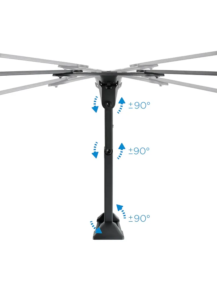 Tooq LP6055TN-B Soporte TV Incl/gira 23