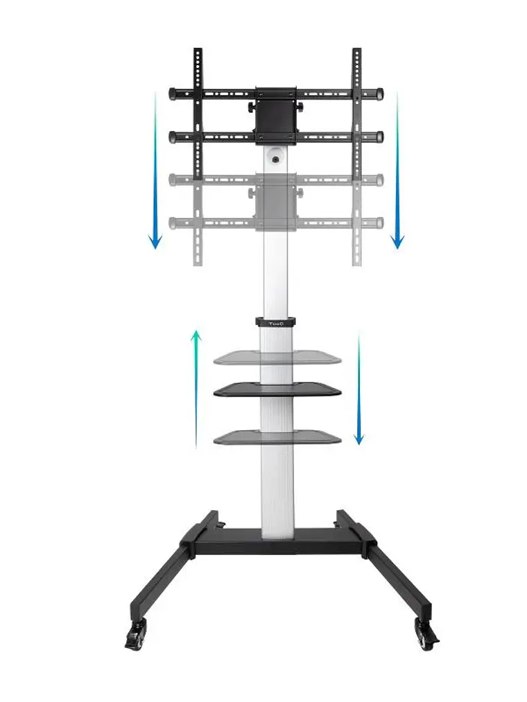 Tooq FS1886M-B Soporte suelo ruedas Hera 37