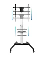 Tooq FS1886M-B Soporte suelo ruedas Hera 37