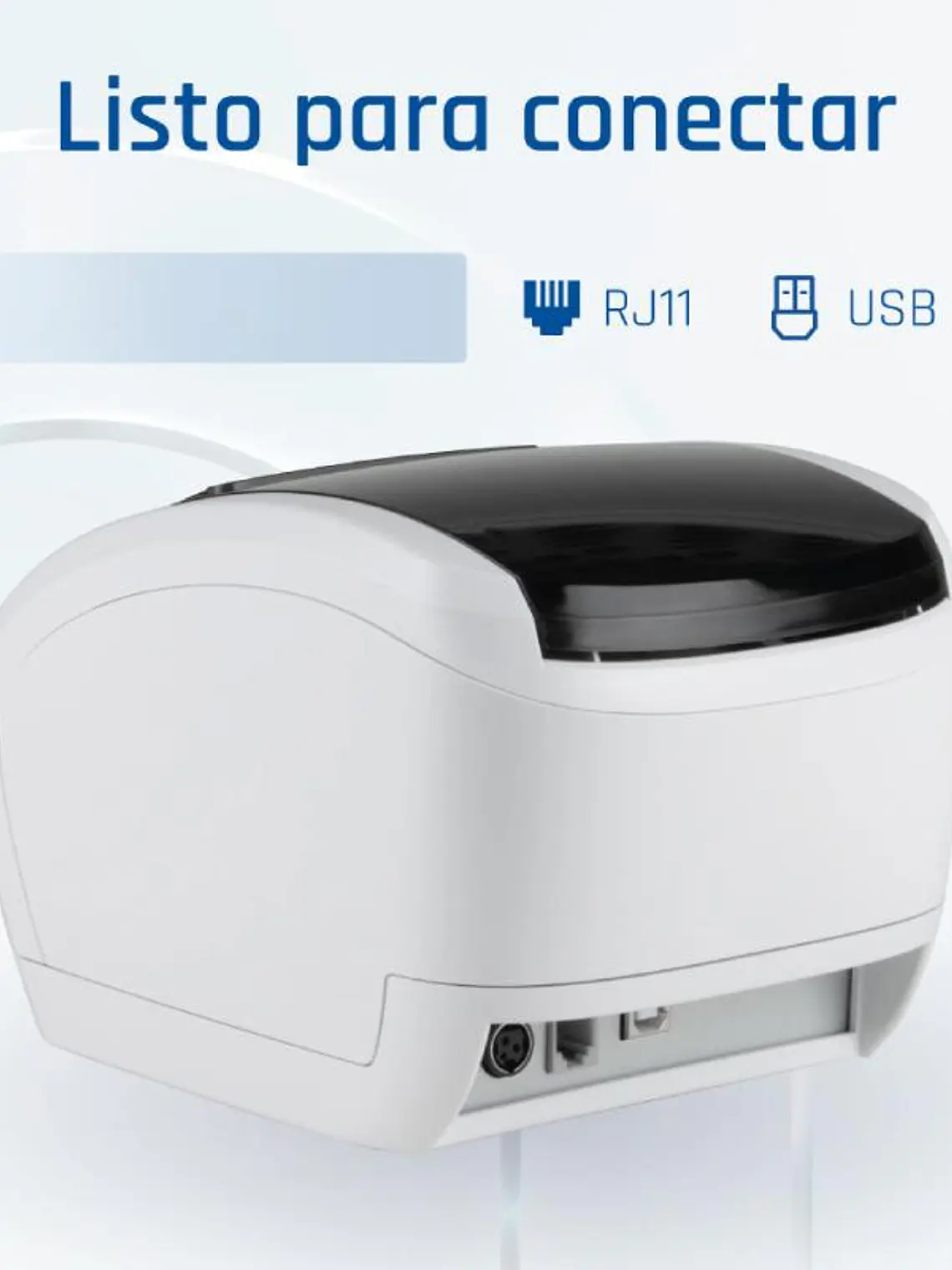 iggual Impresora térmica TP EASY 80W USB+RJ11 blan 3
