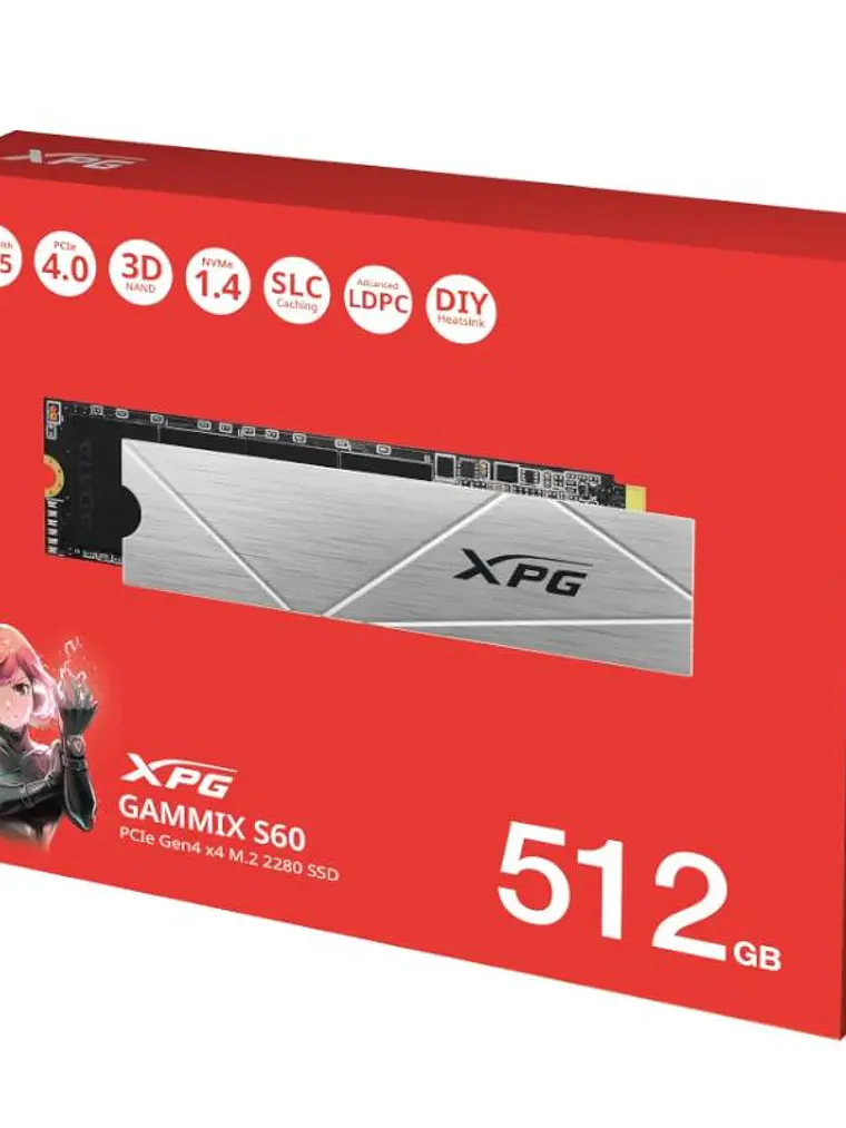 ADATA XPG SSD GAMMIX S60 512GB PCIe Gen4 x4 2