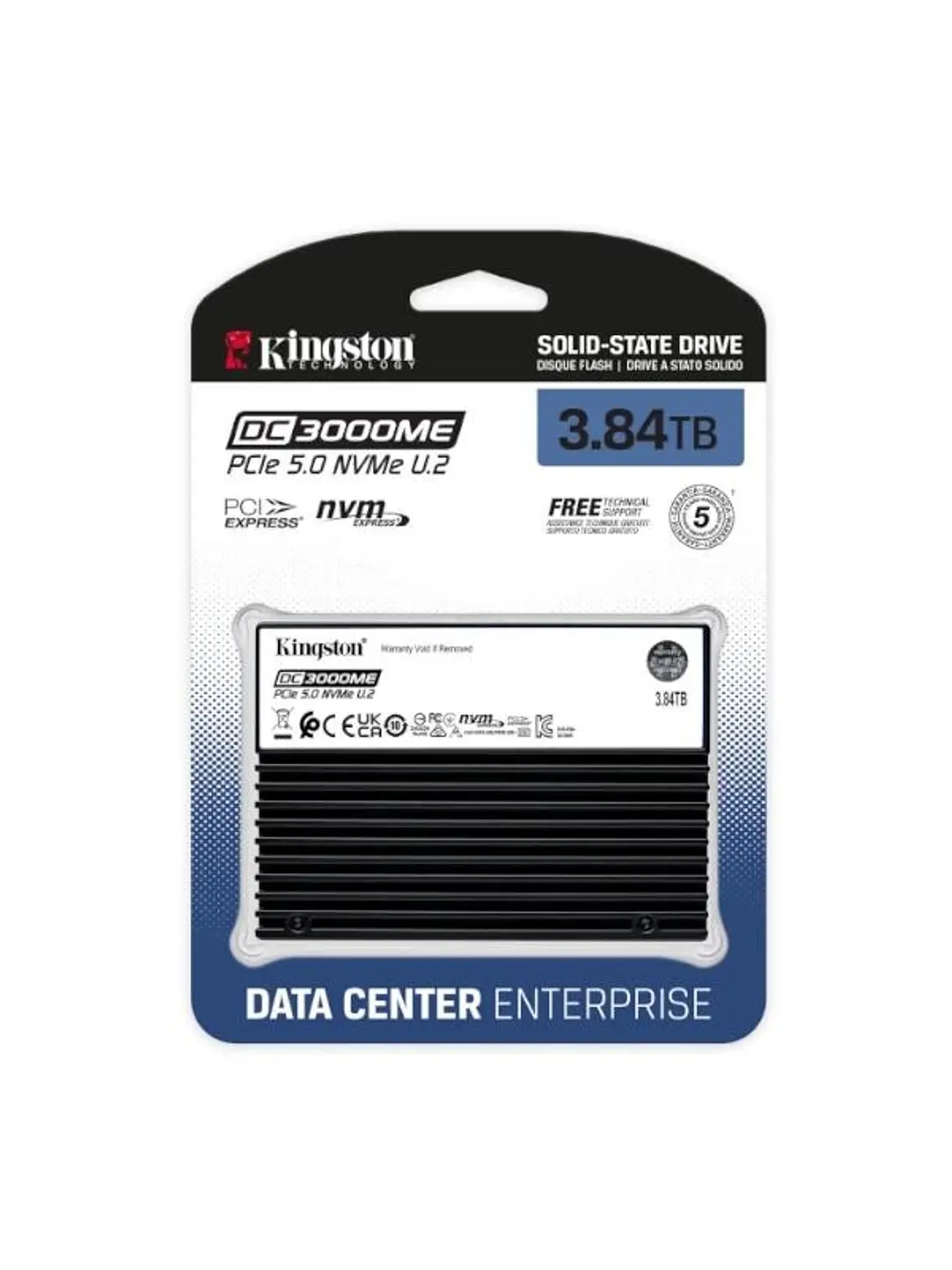 Kingston SSD DC3000ME 7.68TB NVMe PCIe 5.0 U.2 1